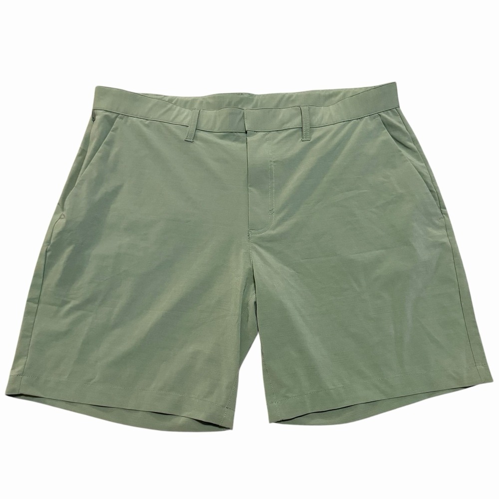 NWT Fabletics 8" The Only Shorts 4 Way Stretch Olive Green Men's Size XL Golf